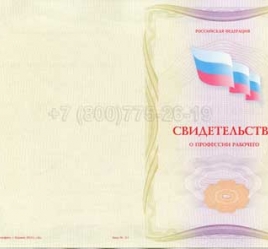 Свидетельство о Профессии Рабочего "Агент" в Перми