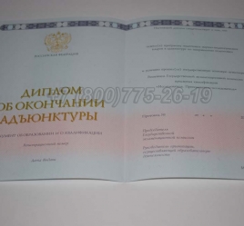 Диплом Адъюнктуры 2017г в Перми